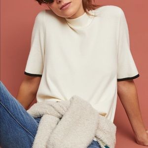 NWT Anthro Moth Rhiannon Mock Neck Top